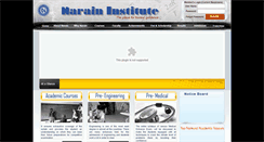 Desktop Screenshot of naraininstitute.com